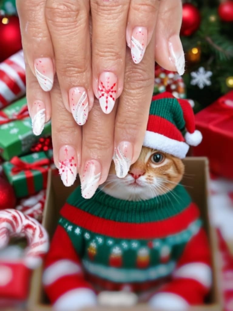 Beautiful nails art for Christmas